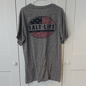 Salt Life Charcoal Heather Short Sleeve Tee